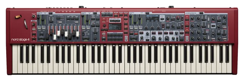Nord Stage 4 Compact stage keyboard seen from above