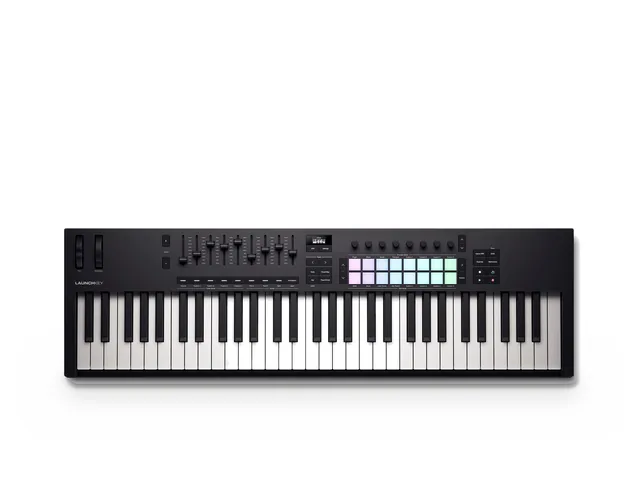 Novation Launchkey 61 MK4 61-key MIDI keyboard seen from above